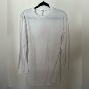 NWT Missguided White Basic T Shirt Dress